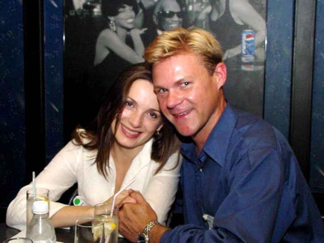 A happy guy with a Russian woman.